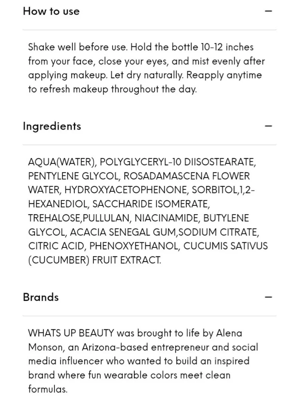 🎉2•$20/3•$28🎉 WHAT'S UP BEAUTY Rosehippity Setting & Refreshing Spray